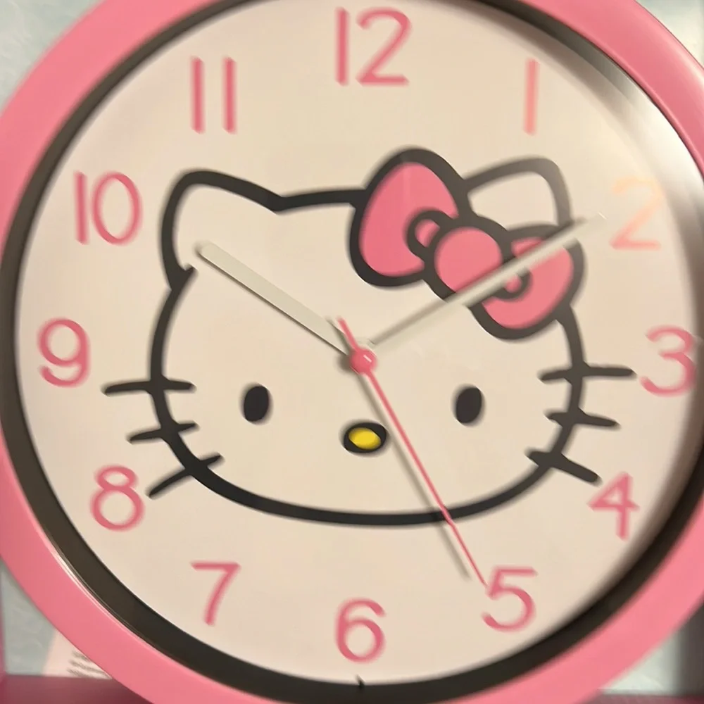 Hello Kitty 10” wall clock, New in original packaging